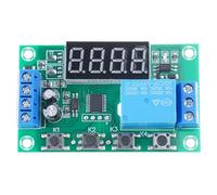 Elnwnnkc YYC-2S LED Affichage Automatisation Contrôle Minuterie Relais Module Temporisation Réglable 5V 1 Voie Cycle Retard Moteur Contrôle