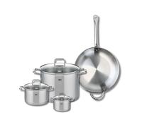 Set de 1 Poêle de cuisson 32 cm et 3 faitouts 12, 16 et 26 cm Elo Profi Citrin