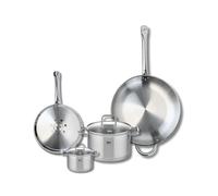 Ensemble de 2 Poêles de cuisson 24 et 32 cm et 2 faitouts 12 et 20 cm Elo Profi Citrin