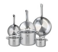 Ensemble de 3 Poêles de cuisson 24, 28 et 32 cm et 3 faitouts 16, 20 et 26 cm Elo Profi Citrin