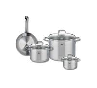 Ensemble de 1 Poêle de cuisson 24 cm et 3 faitouts 14, 20 et 26 cm Elo Profi Citrin