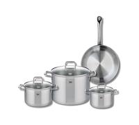 Ensemble de 1 Poêle de cuisson 28 cm et 3 faitouts 16, 20 et 26 cm Elo Profi Citrin