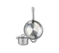 Ensemble de 1 Poêle de cuisson 32 cm et 1 faitout 16 cm Elo Profi Citrin
