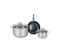Ensemble de 1 Poêle de cuisson 20 cm et 2 faitouts 14 et 24 cm Elo Prima Brillant