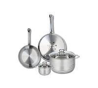 Ensemble de 2 Poêles de cuisson 24 et 28 cm et 2 faitouts 12 et 24 cm Elo Profi Brillant