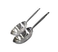 Lot de 2 poêles inox de 24 cm et 28 cm Elo Profi Therm