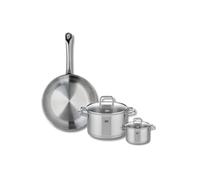 Ensemble de 1 Poêle de cuisson 28 cm et 2 faitouts 12 et 20 cm Elo Profi Citrin