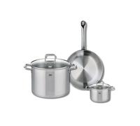 Ensemble de 1 Poêle de cuisson 28 cm et 2 faitouts 14 et 26 cm Elo Profi Citrin