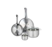Ensemble de 2 Poêles de cuisson 24 et 28 cm et 2 faitouts 12 et 20 cm Elo Profi Brillant