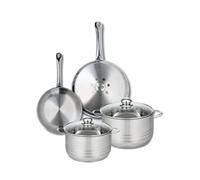 Ensemble de 2 Poêles de cuisson 24 et 28 cm et 2 faitouts 20 et 24 cm Elo Profi Brillant