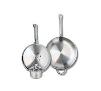 Ensemble de 2 Poêles de cuisson 28 et 32 cm et 1 faitout 12 cm Elo Profi Brillant