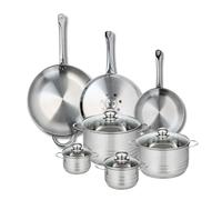 Ensemble de 3 Poêles de cuisson 24, 28 et 32 cm et 4 faitouts 12, 14, 20 et 24 cm Elo Profi Brillant