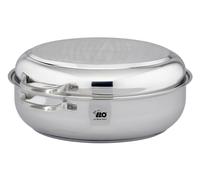 ELO Bella Gusto Cocotte en acier inoxydable 18/8 de qualité supérieure, idéale pour Noël, 415x330x180 mm, 3 pièces