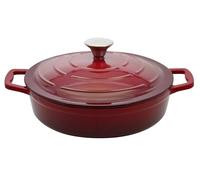 Elo Poêle à servir en fonte 28 cm rouge
