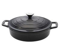ELO Basaltgrau Poêle de service en fonte ronde robuste Induction gris 28 cm