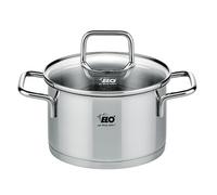 Elo Faitout 7241426 Inox 18/10 14 cm avec couvercle en verre, tous feux dont induction, 1,2 L