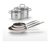 Lot de 3 Poêles 24/28/32 cm céramique sans PFAS Elo Bistro Line et 2 Faitouts en inox Elo Citrin