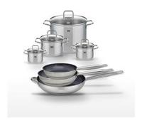 Elo Lot 3 Poêles 24/28/32cm Profi Therm Platinum Céramique et 4 Faitouts 14/16/20/26cm Citrin Inox Gris|Noir