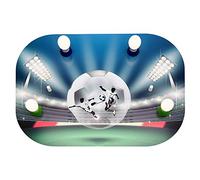 Elobra Plafonnier football soccer Fight Arena avec LED, bois, vert/bleu, A + +