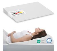 ELONEO Coussin cale-Dos pour lit, Coussin incliné 140x100 cm, Mousse Visco-minérale, rehausse de Matelas
