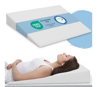 ELONEO Coussin cale-Dos pour lit, Coussin incliné 80x100 cm, Mousse Visco-minérale, rehausse de Matelas