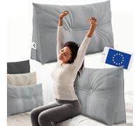 ELONEO Coussin de Dossier 90 cm de Large, Coussin en Coin adapté pour lit et canapé