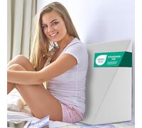 ELONEO Coussin Triangulaire pour Canapé, Lit et Lecture - Oreiller Orthopédique de Soutien Dorsal pour Adultes, Anti-Reflux, Coussin Ergonomique d’Angle avec Mousse de Maintien, 30 × 50 × 60 cm