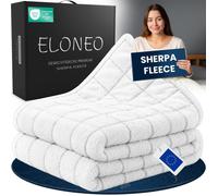ELONEO couverture lestée 135x200 cm 11 kg blanche couverture pondérée relaxation sommeil Sherpa