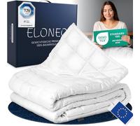 ELONEO Couverture Lestée 200x200 cm 7 kg, certifiée TÜV et Oeko-Tex, Couverture pondérée en Coton 100%