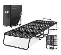ELONEO lit pliant 80x200 cm, structure pliable, lit d’appoint compact, facile à transporter, intérieur