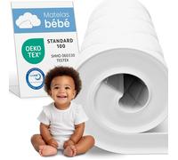 ELONEO Matelas pour enfants, Surmatelas 60x120 cm, 6 cm d'épaisseur, mousse respirante et confortable pour un sommeil sain et sûr