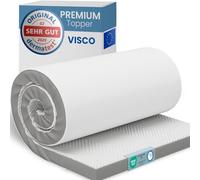 ELONEO Surmatelas à mémoire de Forme 100x200 cm, surmatelas avec Effet mémoire de Forme, 5 cm de Hauteur, surmatelas pour lit et lit boxspring avec Housse en Mesh Respirant et Sangles d’Angle