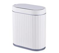 ELPHECO Poubelle automatique avec détecteur de mouvement - Poubelle automatique de 8 litres, poubelle intelligente en plastique fin avec couvercle, poubelle intelligente étanche pour chambre, salle de