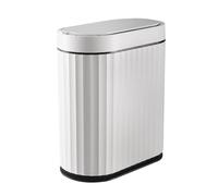 ELPHECO Poubelle de salle de bain avec couvercle de 7,8 litres, petite poubelle à capteur, poubelle intelligente mince, poubelle automatique étanche, poubelle étroite en plastique pour salle de bain