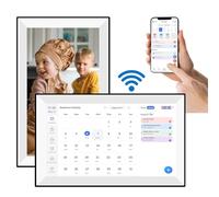 Elprico Calendrier Numérique de 10,1 Pouces, Calendrier électronique Intelligent WiFi avec écran Tactile Interactif pour Planning Familial, Planificateur de Repas et Cadre Photo AI (Prise UE)