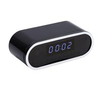 Elprico Caméra Cachée Horloge, Caméra Horloge Intelligente FHD WiFi, Espion sans Fil pour Bureau avec Affichage de L'heure LED, de Surveillance Intérieure avec Détection de