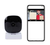Elprico Caméra de Fenêtre 360°, Caméra de sécurité Intérieure HD WiFi 2,4 GHz 5 GHz, Vision Nocturne Couleur Améliorée, Anti-éblouissement, Détection Humaine PIR, Enregistrement 24h/24