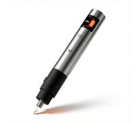 Elprico Cutter Ultrasonique, Couteau à Ultrasons 40kHz 30W avec 3 Niveaux de Vitesse, Écran OLED, 50 Lames et Éclairage LED pour Résine Plastique, Impressions 3D et Projets DIY (Connecteur EU)