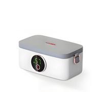 Elprico Lunch Box Chauffante Sans Fil 16000mAh, Gamelle Chauffante Électrique 60W 1L, Chauffe Plat Portable Rechargeable Acier Inoxydable pour Voiture Bureau Voyage