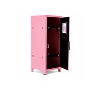 Elprico Mini casier de Rangement en métal avec Serrure et clés | Mini armoire en acier laminé à froid avec aération. Pour papeterie, cosmétiques, figurines, objets et snacks.