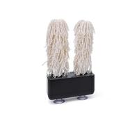 Elprico Polisseuse de Verre électrique 600 Tr/min Double Brosse, Comptoir | Machine à Polir le Verre Commerciale, Moteur 15 W, Corps en ABS, Facile à Nettoyer, pour Vin/bière/vases dans un Bar, un