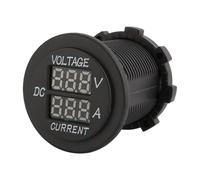 Elprico Voltmètre à Double LED de Haute Précision, Ampèremètre pour Véhicules et Vélos avec Matériau Ignifuge, DC 12-24V, pour Voiture et Moto