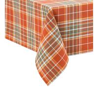 Elrene Home Fashions Hawley Plaid Automne/Récolte/Thanksgiving Nappe rectangulaire en Coton, 152,4 x 259,1 cm