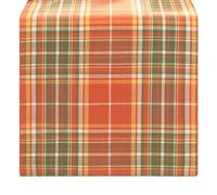 Elrene Home Fashions Hawley Plaid Harvest Automne/Thanksgiving Coton Console Centre de Table Chemin de Table 33 x 177,8 cm