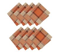 Elrene Home Fashions Lot de 8 Serviettes en Jacquard Récolte automnale 43,2 x 43,2 cm