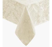 Elrene Home Fashions Nappe damassée, Polyester, Ivoire, x 132 cm carré