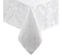 Elrene Home Fashions Nappe damassée rectangulaire en Polyester, Blanc, 152,4 x 213,4 cm
