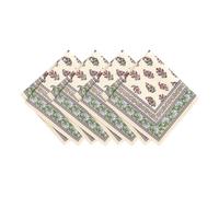Elrene Home Fashions Nomad Harvest Lot de 4 serviettes de table en tissu imprimé automne/Thanksgiving 43,2 x 43,2 cm