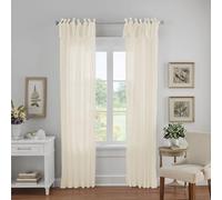 Elrene Home Fashions Rideau de fenêtre à Panneau Simple, Ivoire, 132,1 x 241,3 cm (1