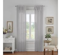 Elrene Home Fashions Rideau de fenêtre Simple, Polyester, Gris, 132,1 x 213,4 cm (1 Panneau)